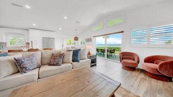 TV, fireplace, video games, foosball