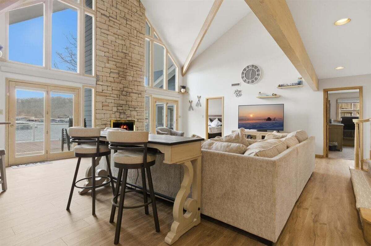 Smart TV, video games, foosball, books