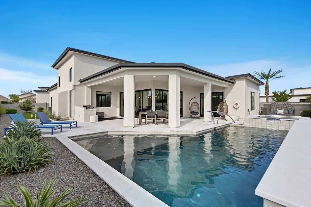 A heated pool
