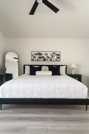 4 bedrooms, iron/ironing board, travel cot, WiFi