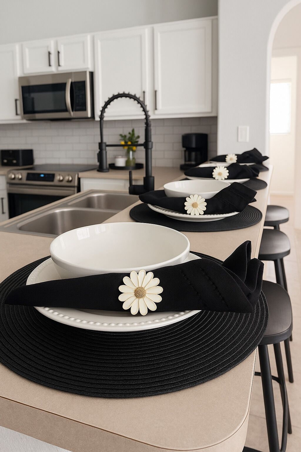 Microondas, horno, placa de cocina, lavavajillas