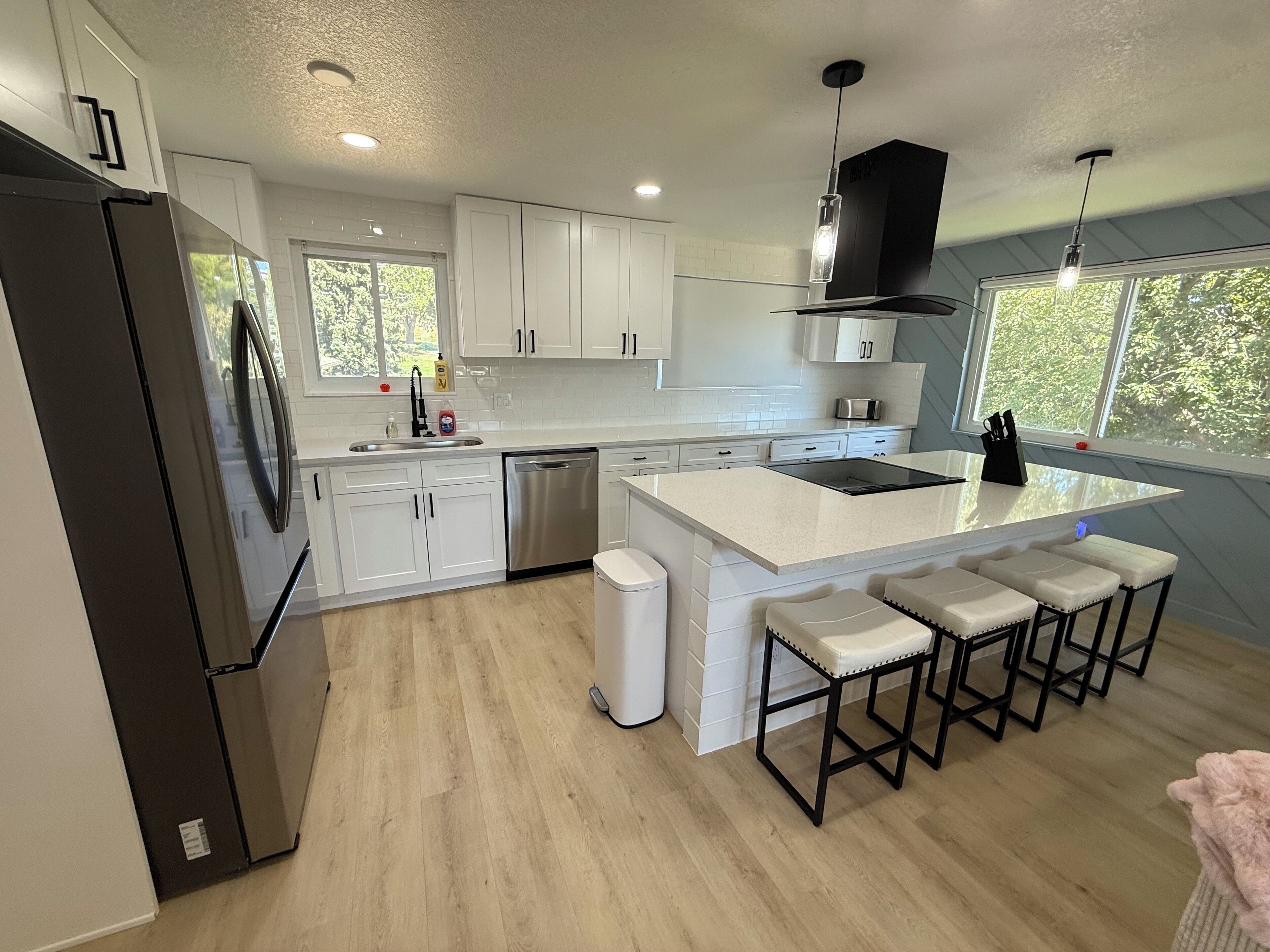 Microondas, horno, placa de cocina, lavavajillas