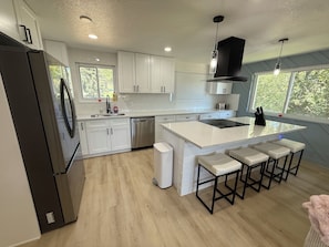 Microwave, oven, stovetop, dishwasher