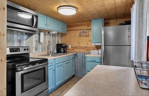 Microwave, oven, stovetop