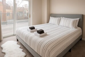 2 bedrooms, iron/ironing board, WiFi, bed sheets