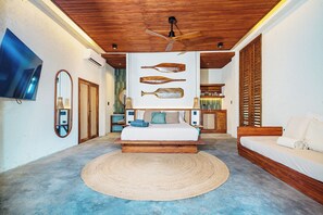 Suite – deluxe, balkong, strandutsikt | Wi-fi (inkludert)