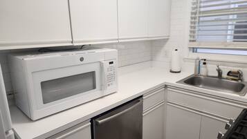 Microwave, oven, stovetop, dishwasher