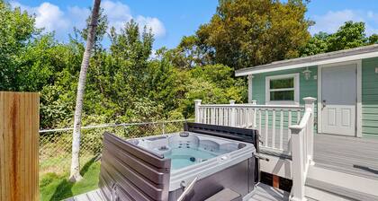Lovely dog-friendly home near the ocean with hot tub & grill