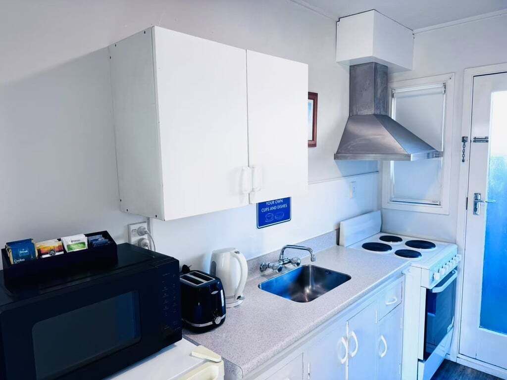 Electric kettle, toaster, dining table