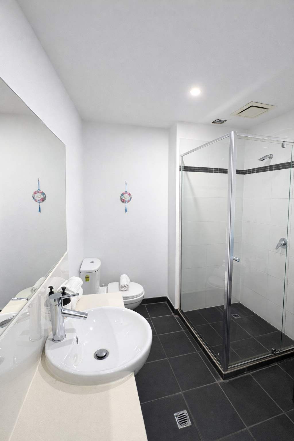 Dutxa, assecador de cabells i tovalloles 