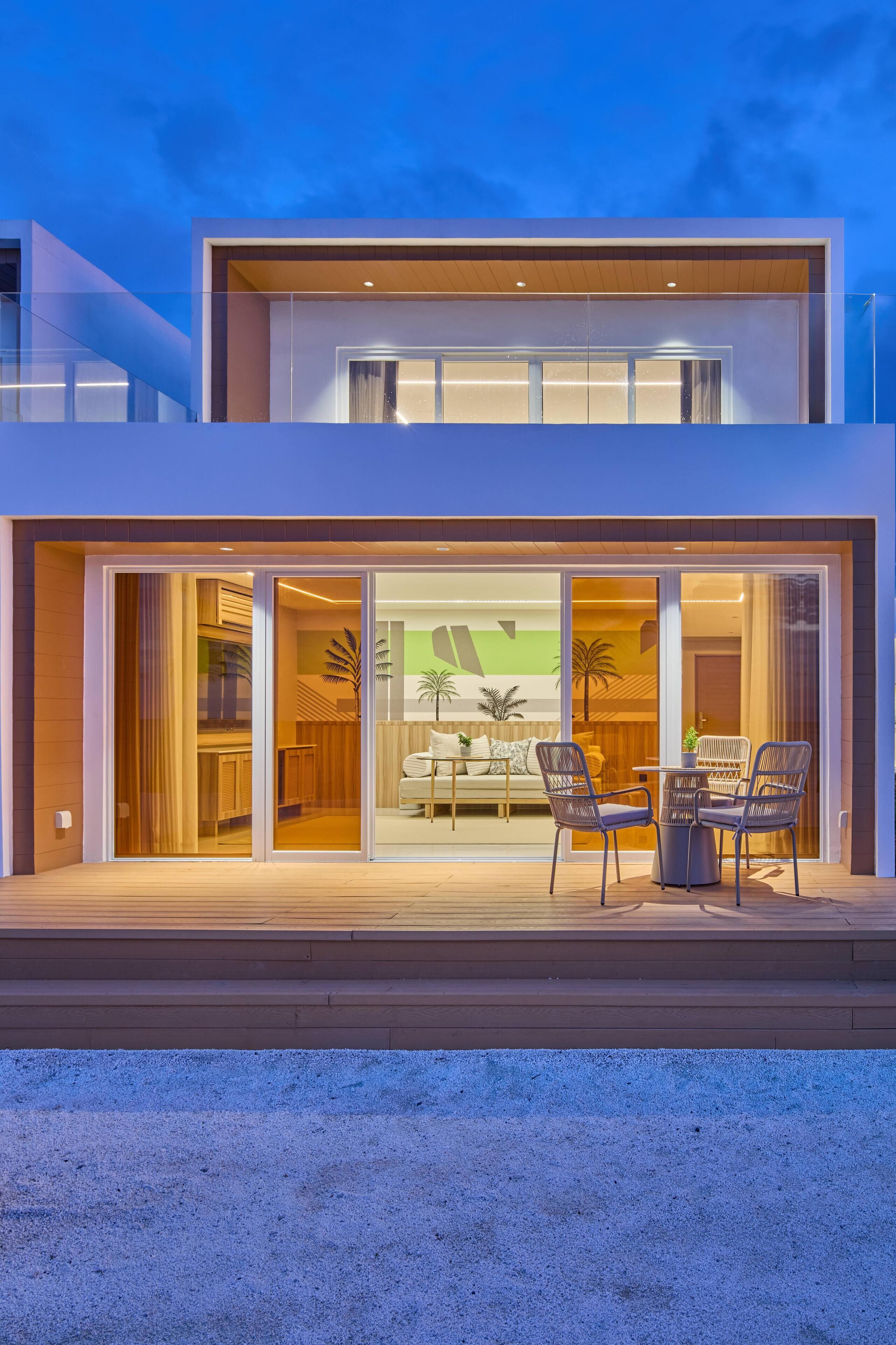 Villa, 1 Bedroom, Beachfront (Duplex) | WiFi (free), bed sheets