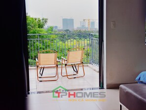 双床房, 露台, 花园景观 | 阳台