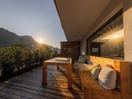 Luxurious Alpine retreat with sun terrace