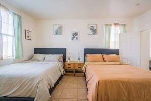 3 bedrooms, iron/ironing board, travel cot, WiFi