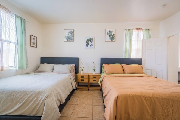 3 bedrooms, iron/ironing board, travel cot, WiFi