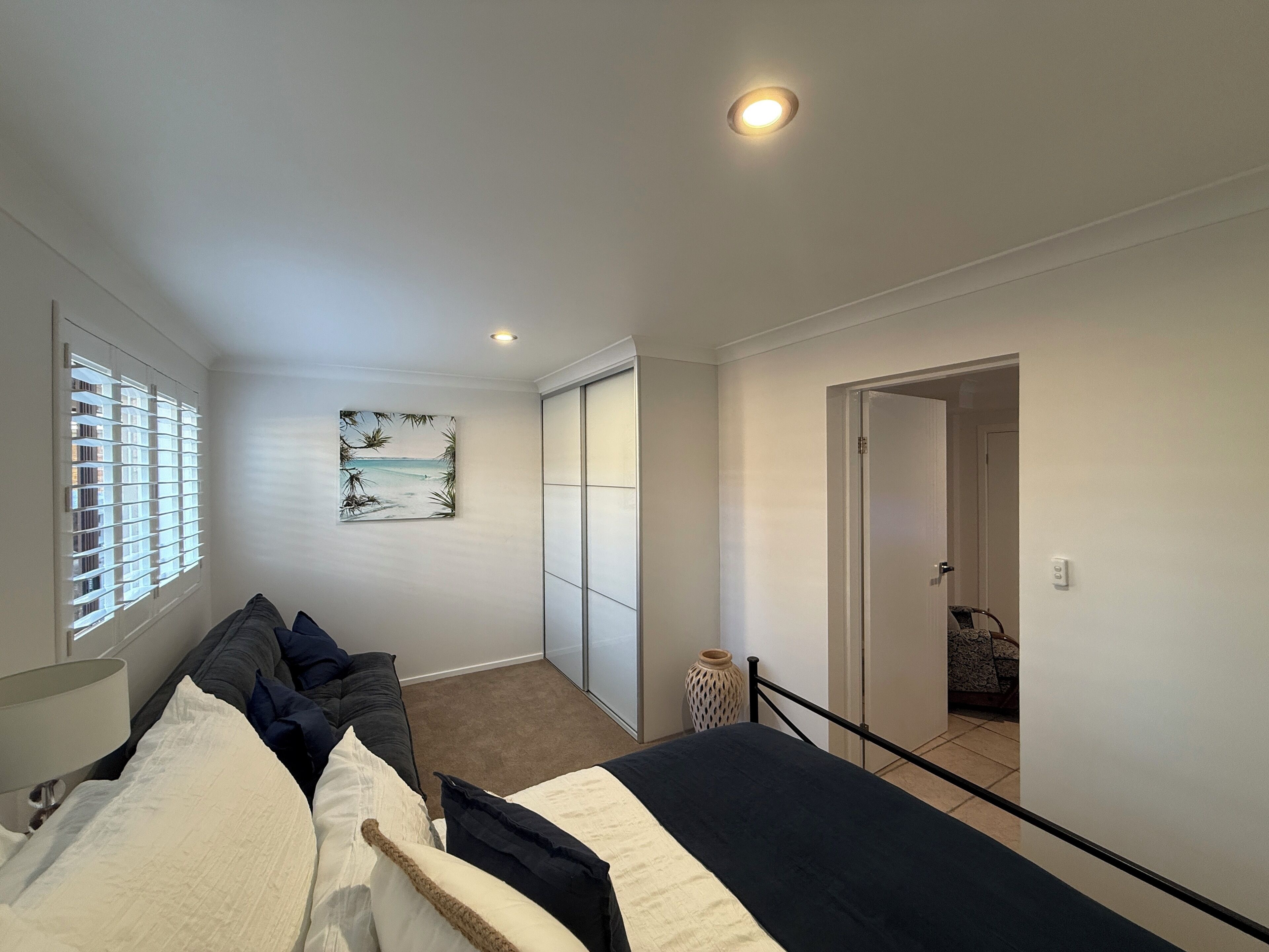 1 غرفة نوم وملاءات أسرّة