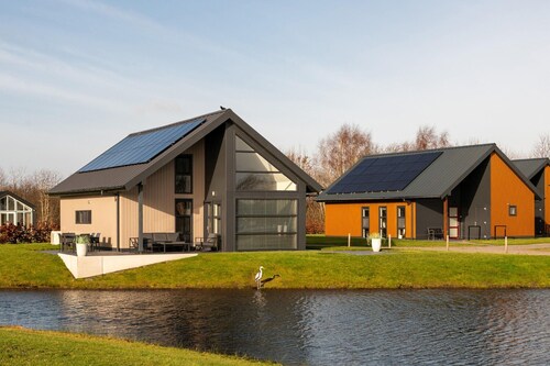 Modern wellness villa with sauna