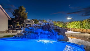 Una piscina riscaldata