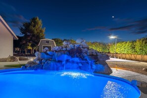 A heated pool
