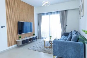 Leilighet | Bad | Dusj, toalettartikler (inkludert), hårføner og håndklær