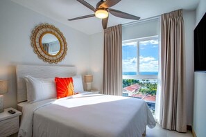 2 bedrooms, in-room safe, travel crib, WiFi