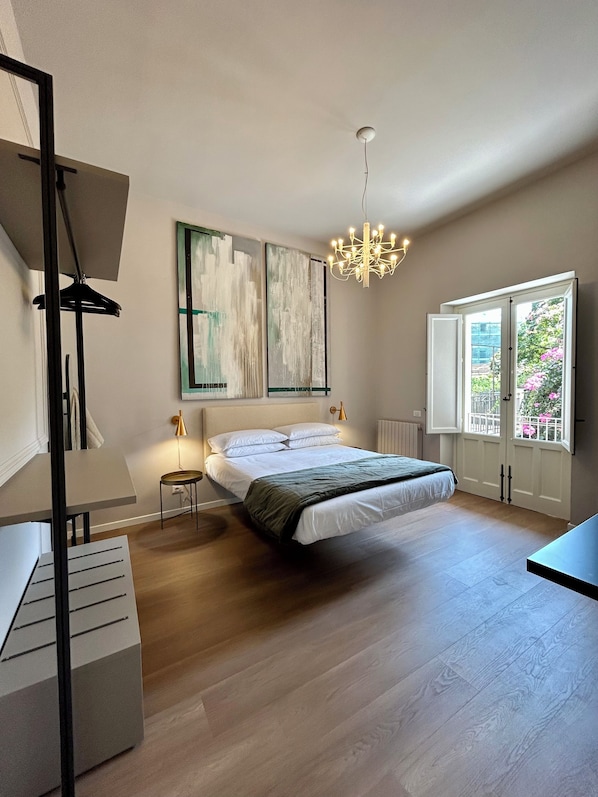 Desk, iron/ironing board, free WiFi, bed sheets