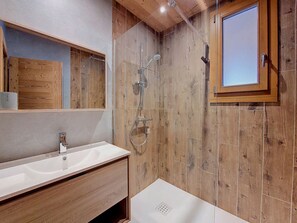 Shower, hair dryer