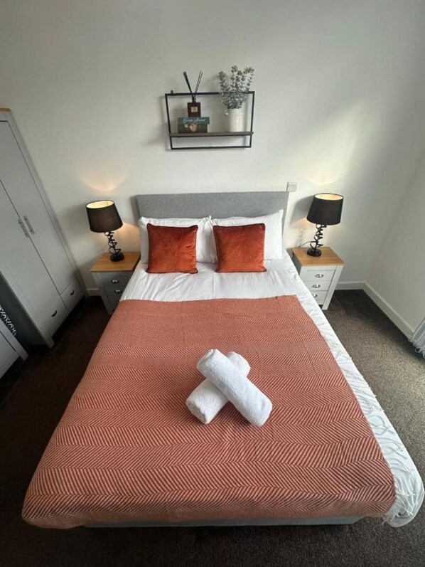 1 bedroom, iron/ironing board, travel crib, free WiFi