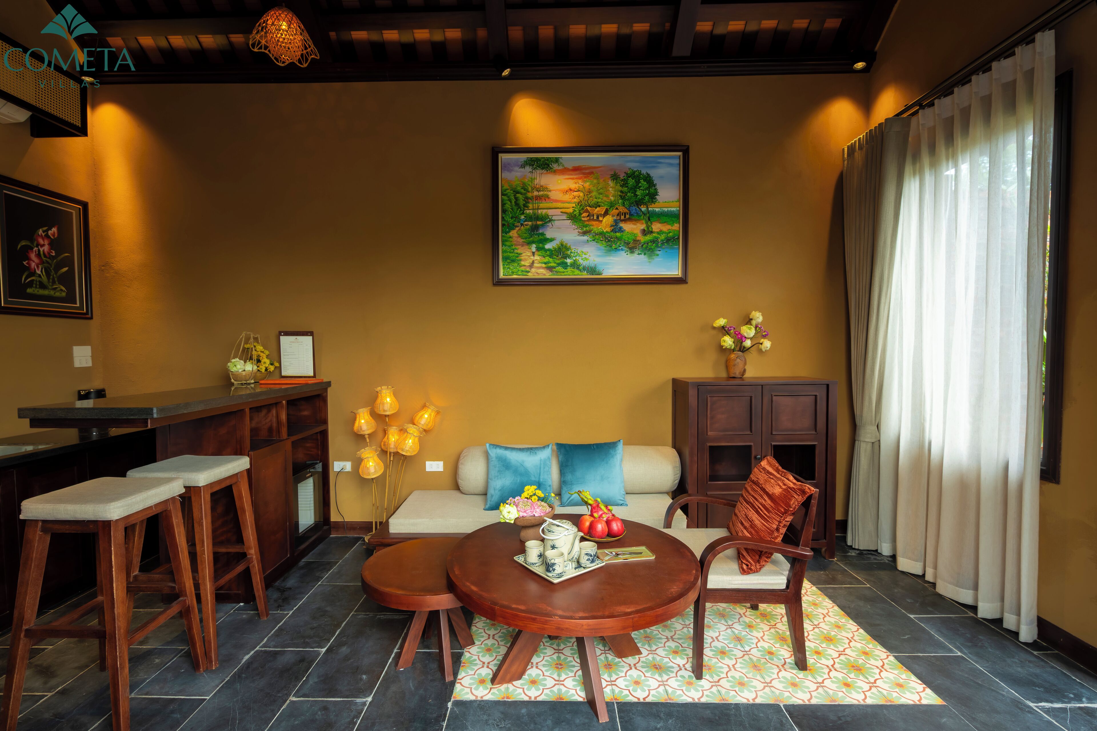 Luxury Villa, Canal View | Living area | 30-inch flat-screen TV with cable channels