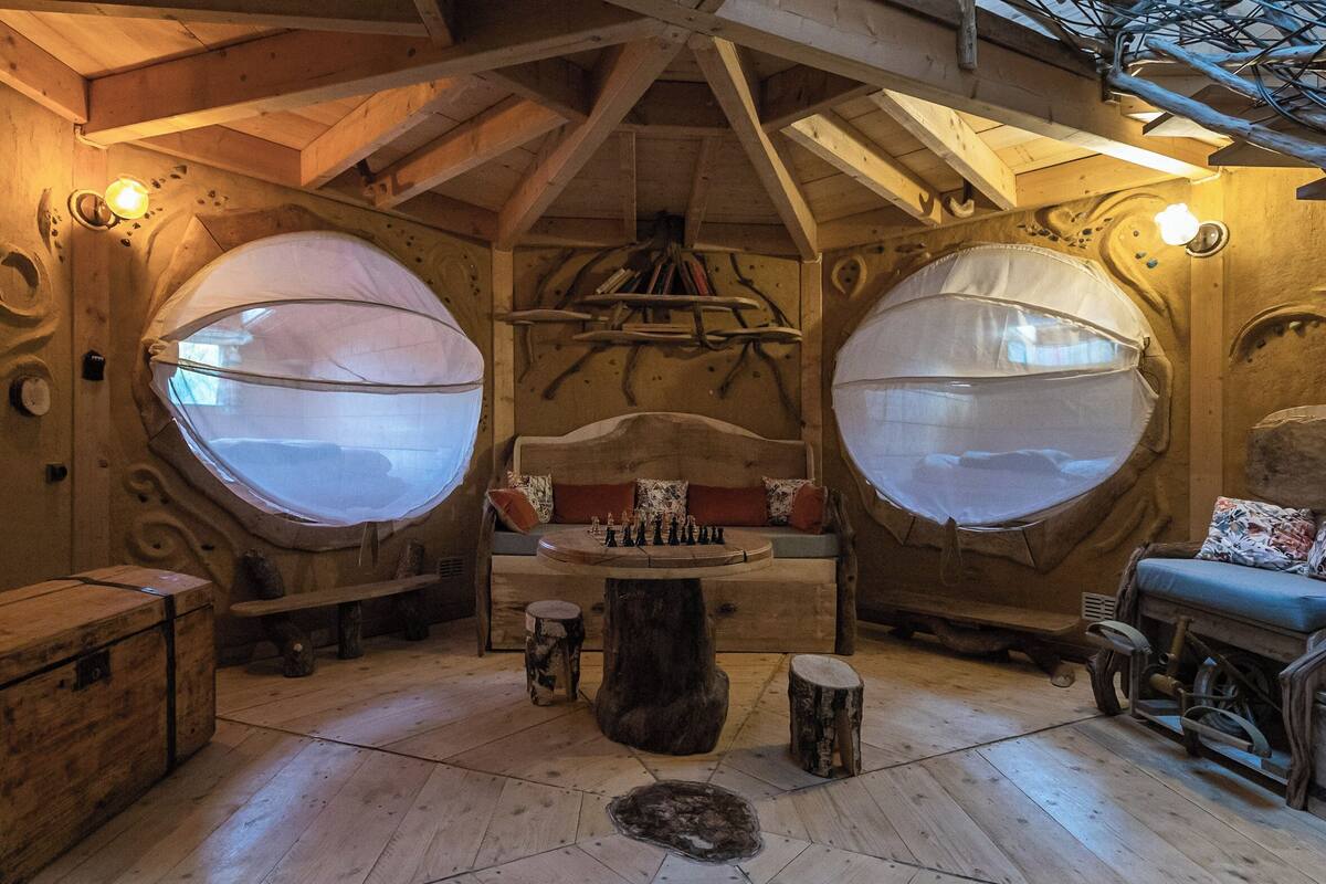 Family Cabin, Park View | Bed sheets