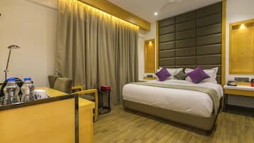 Luxury Double Room, City View | Free minibar items, desk, laptop workspace, free WiFi