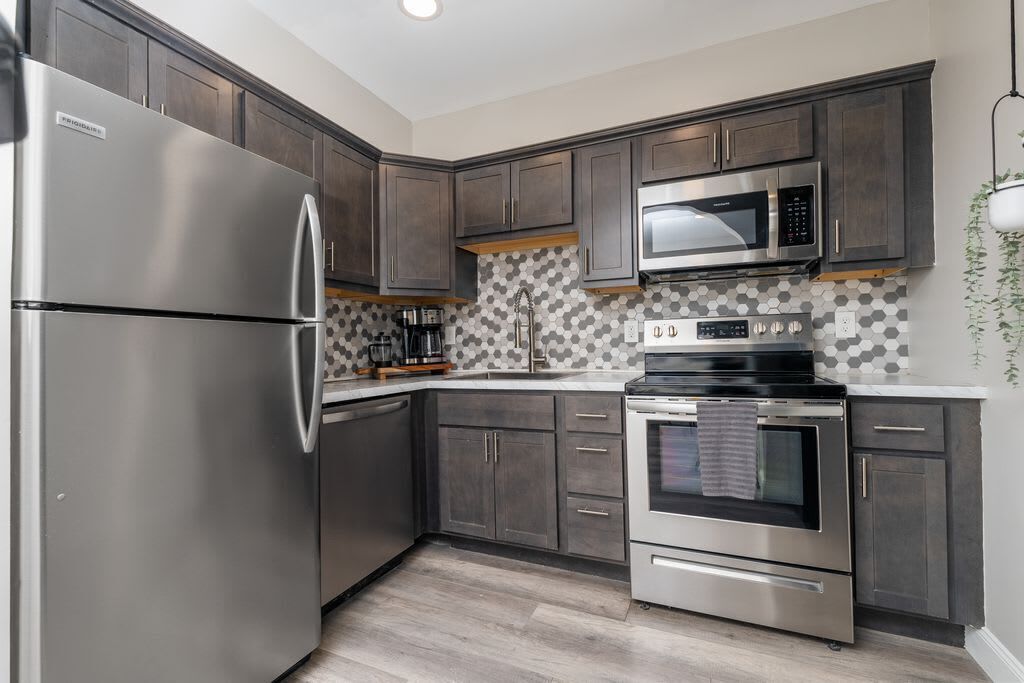 Fridge, stovetop, dishwasher