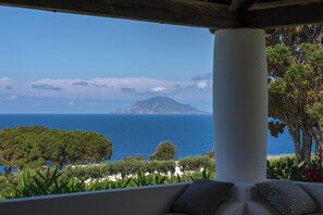 Panoramic Suite, Sea View | Terrace/patio - Capofaro Resort (Malfa)