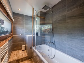 Hair dryer, towels