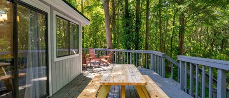 屋外ダイニングエリア