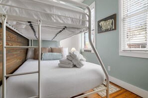 3 bedrooms, iron/ironing board, travel cot, WiFi