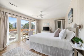 2 bedrooms, desk, iron/ironing board, travel crib