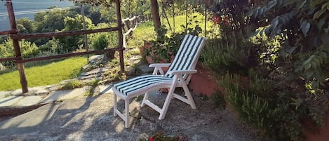 Chambre Confort Double ou avec lits jumeaux, vue jardin | Terrasse/Patio