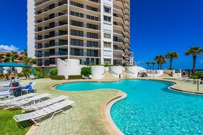 A heated pool