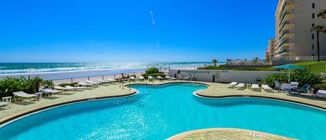 A heated pool