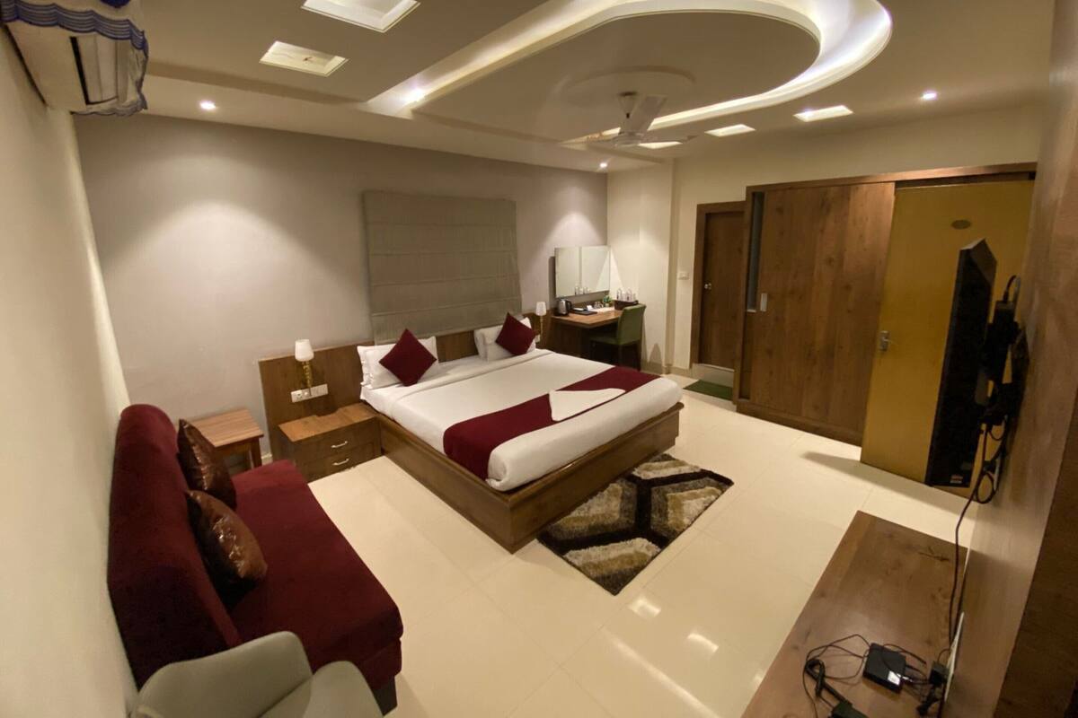 Quarto casal superior, vista para a cidade | Wi-Fi de cortesia