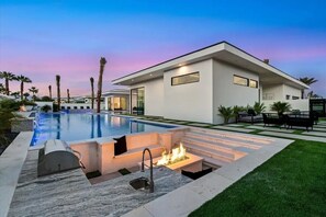 Pool - Sleeps 28 | 2 Luxe Villas w/ Pickleball Court | Bravo Villas Dorada by AvantStay (Indio)