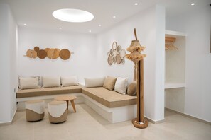 Two Bedroom Villa with Private Pool, I | Living area | Flat-screen TV - Eupnoia Villas (Naxos)