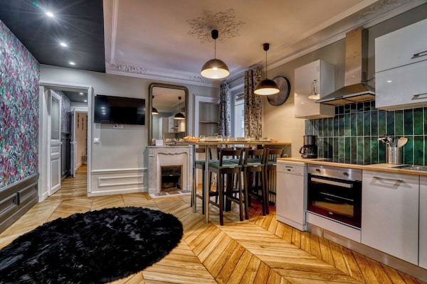 Refrigerador, horno, placa de cocina, lavavajillas