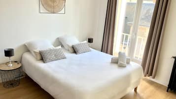 2 chambres, fer et planche Ă repasser, Wi-Fi, draps fournis