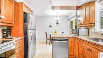 Microwave, oven, stovetop, dishwasher