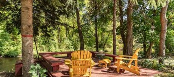 Rustic Riverfront Escape with Sauna in Burlington