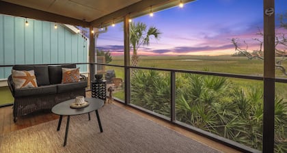 Waterfront Fripp Island Escape w/ Stunning Sunsets
