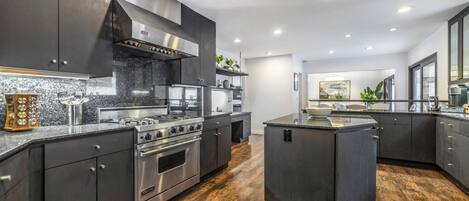 Luxury House, Multiple Beds, Pool Access, Mountain View (Shirley Lane) | Private kitchen | Fridge, microwave, oven, stovetop