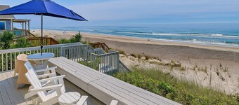 Riptide | Oceanfront Pet-Friendly Home w. Direct Beach Access
